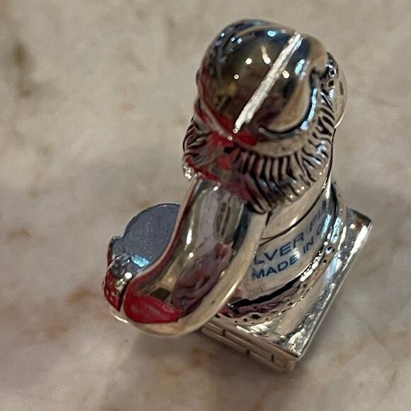 Santa Claus place card holders silver plated set of 4 New in Box - Picture 5 of 8